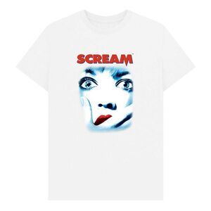 Scream Unisex Adult Movie Poster T-Shirt / White